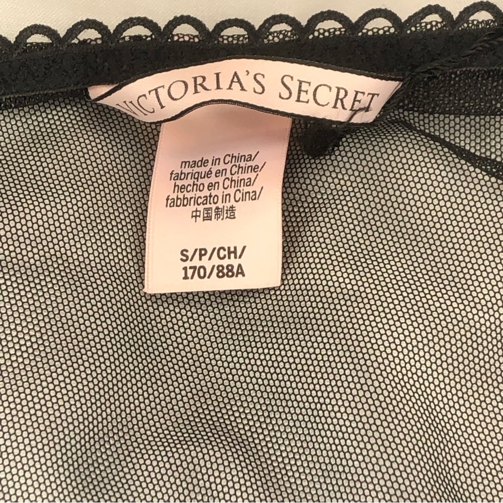 Victoria’s Secret Black Lace Babydoll Nighty NWT - Picture 7 of 10